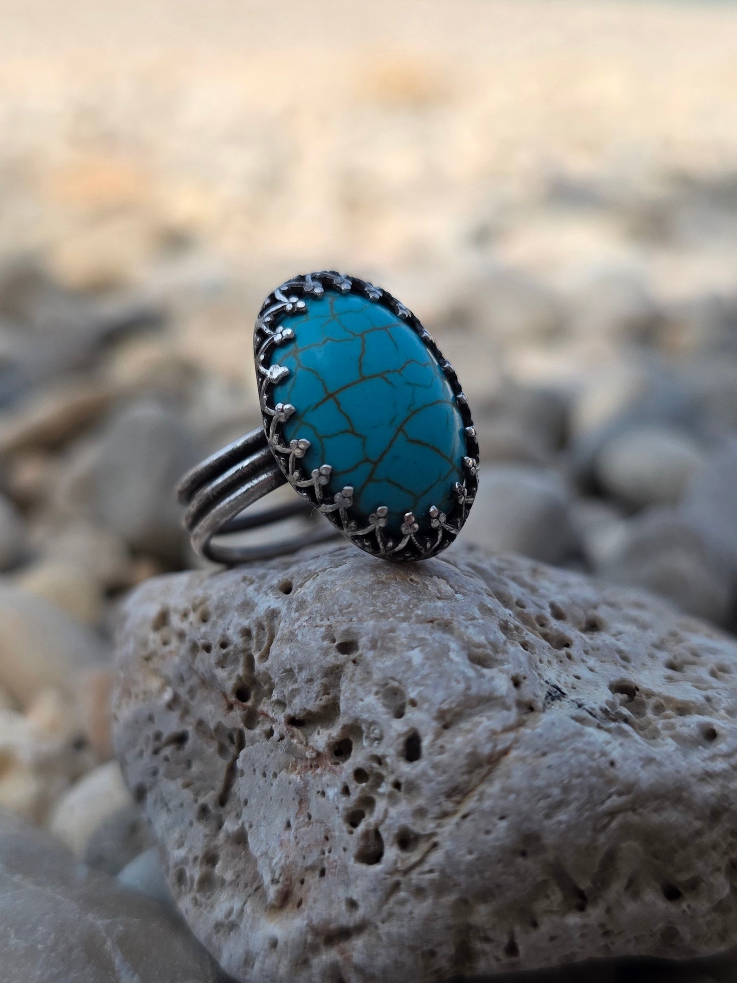 TURQUOISE — Unikatni Srebrni Prsten