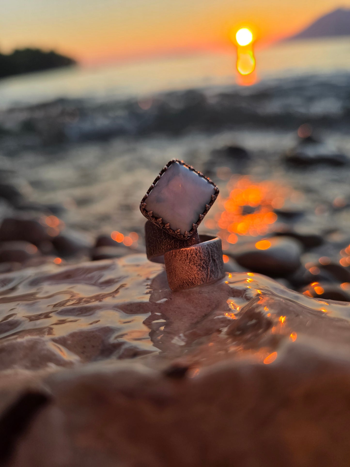 MIR — Unikatni Srebrni Prsten s Larimarom