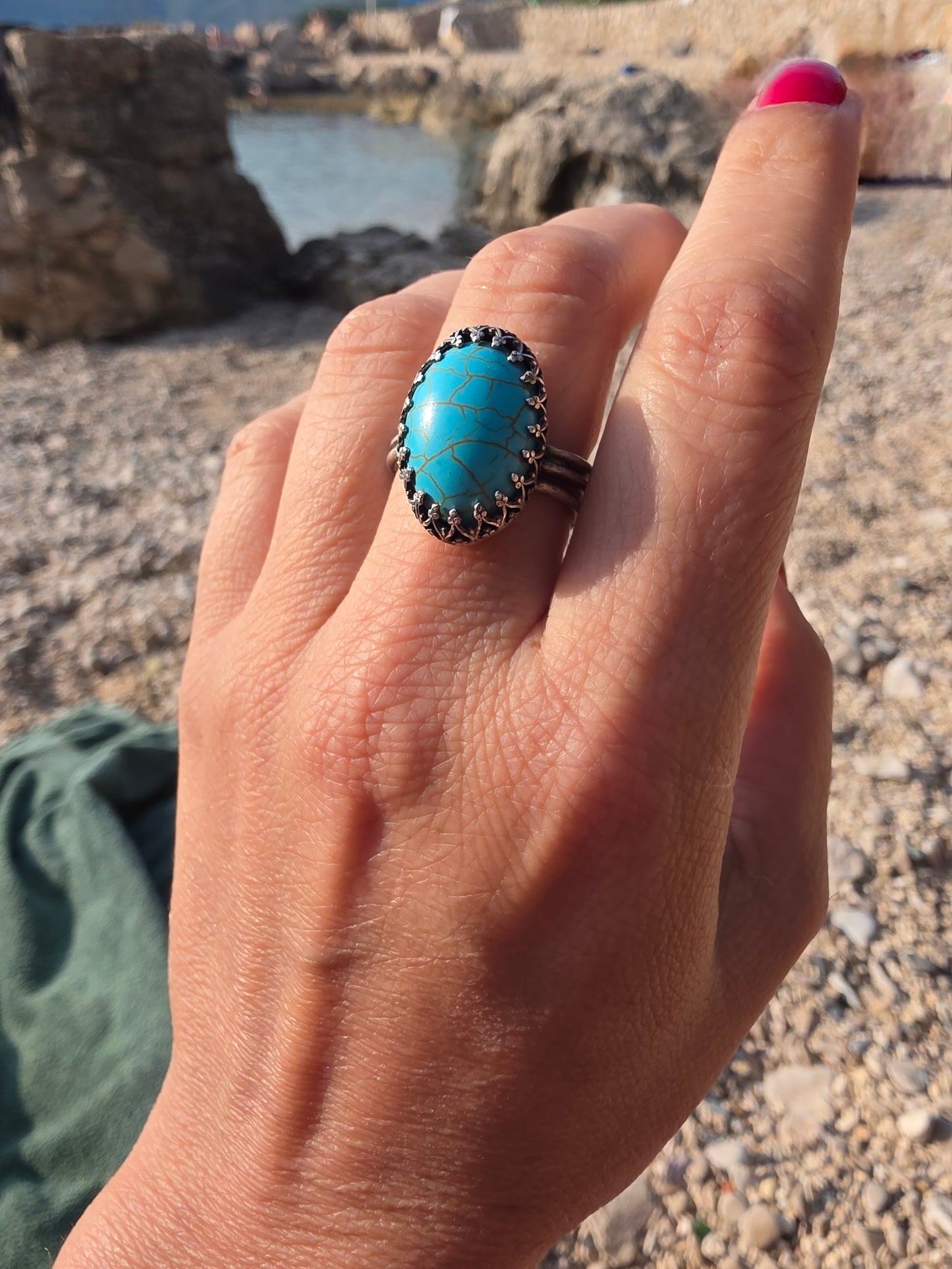 TURQUOISE — Unikatni Srebrni Prsten