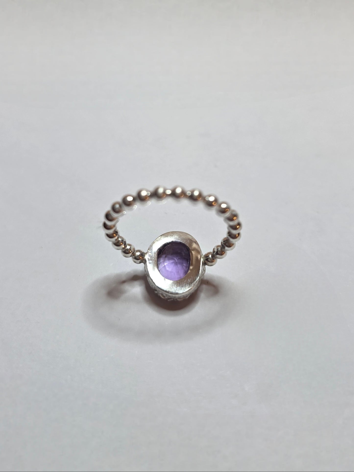 NJEŽNOST - Unikatni srebreni prsten s ametistom