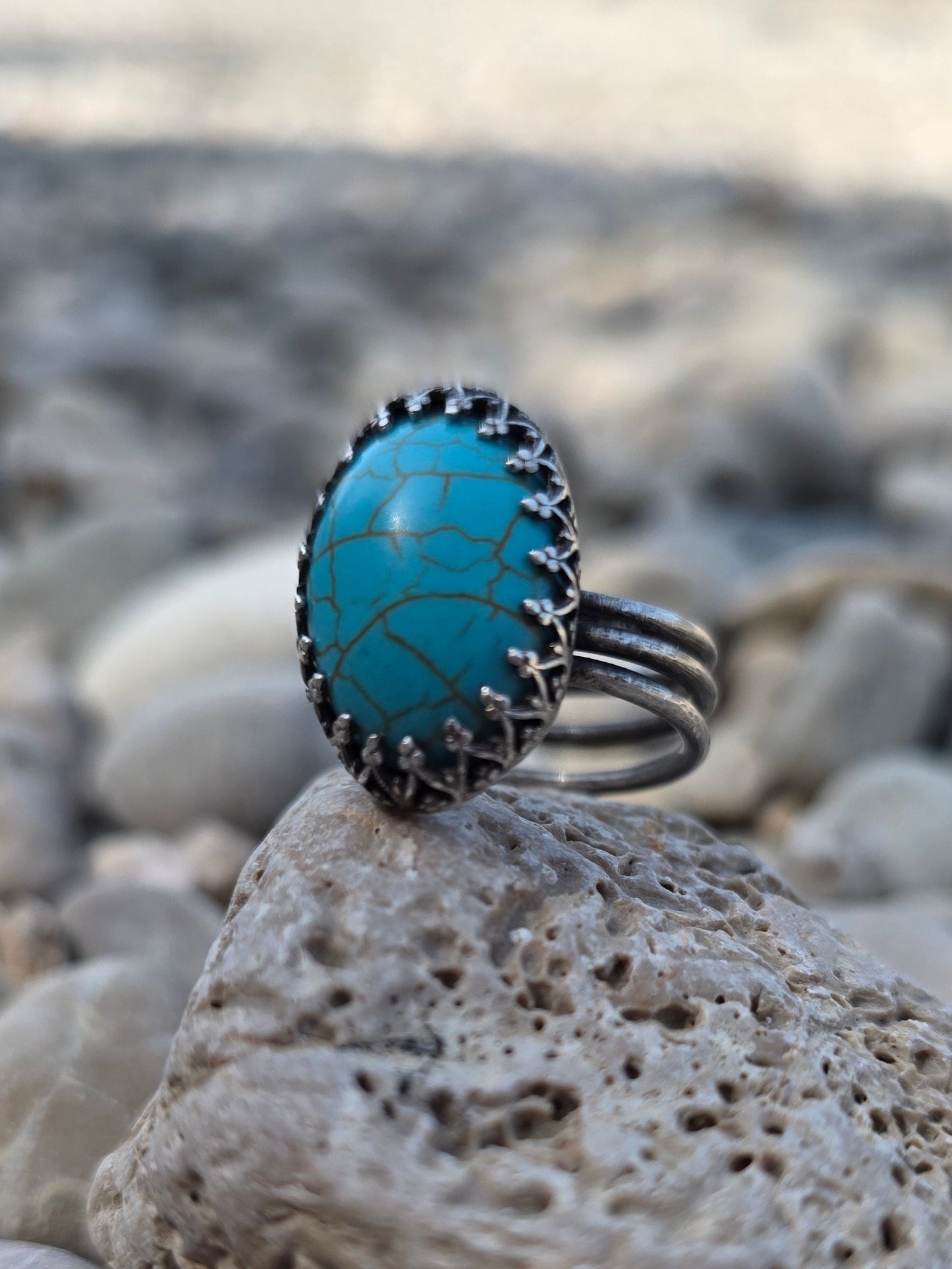 TURQUOISE — Unikatni Srebrni Prsten