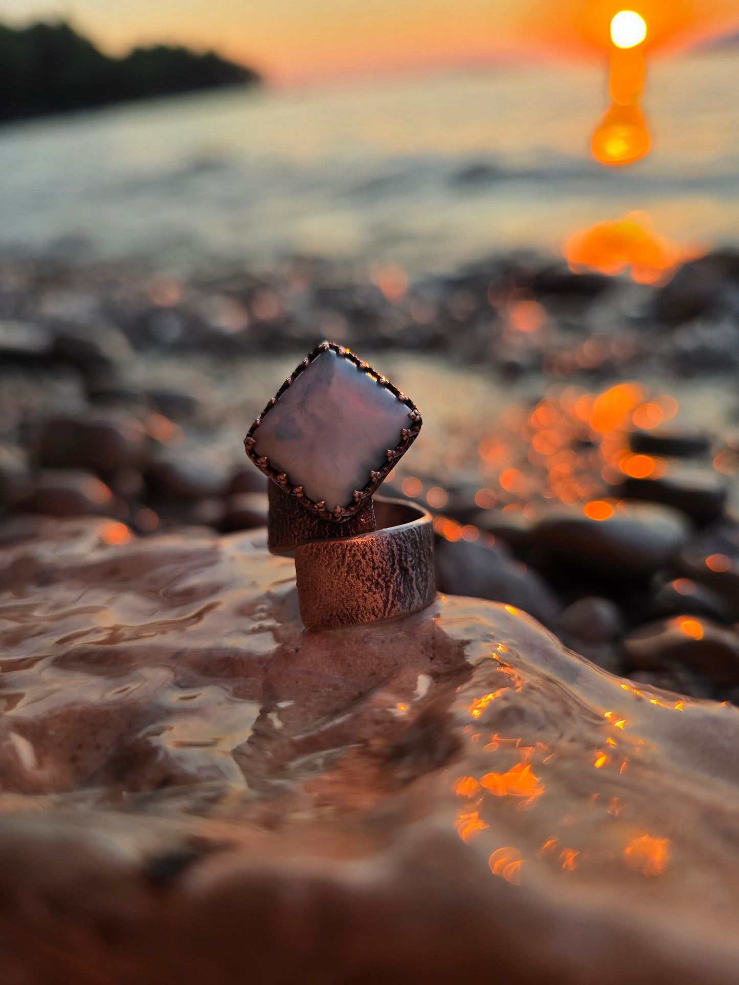 MIR — Unikatni Srebrni Prsten s Larimarom